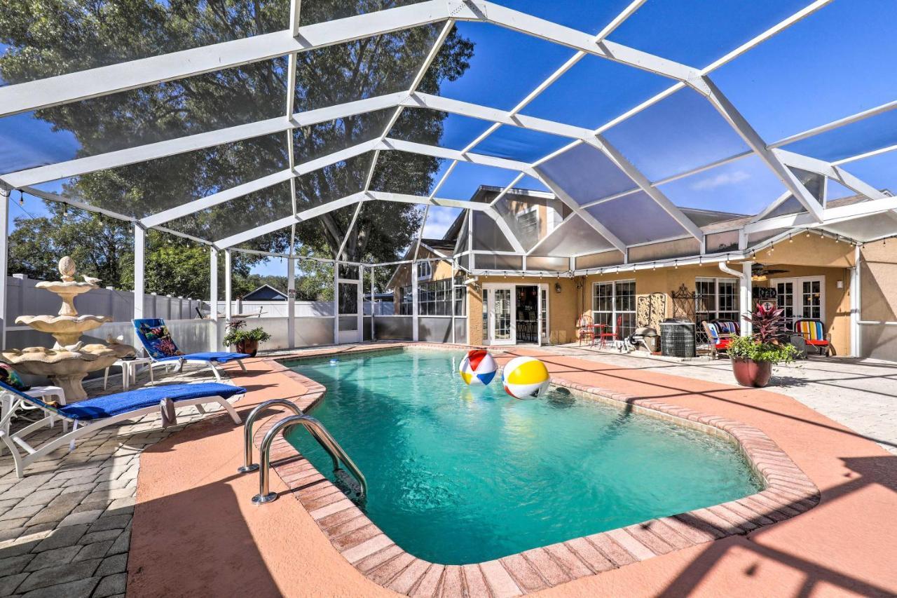 Cozy Home In Heart Of Tampa With Lanai And Pool! 外观 照片